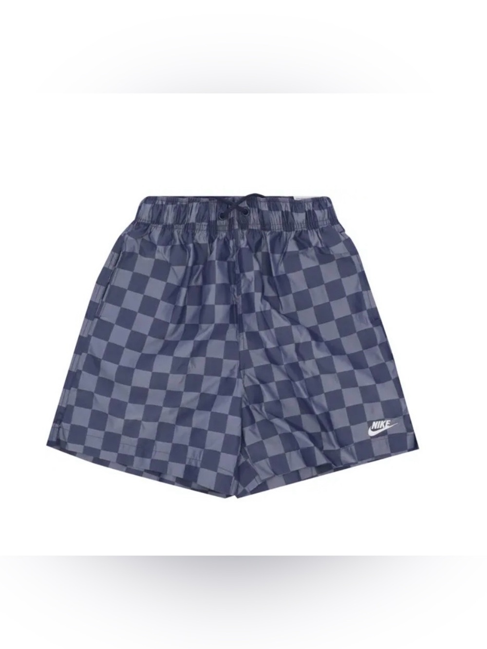 Nike Mens Checkerboard Shorts - Navy & Light Gray